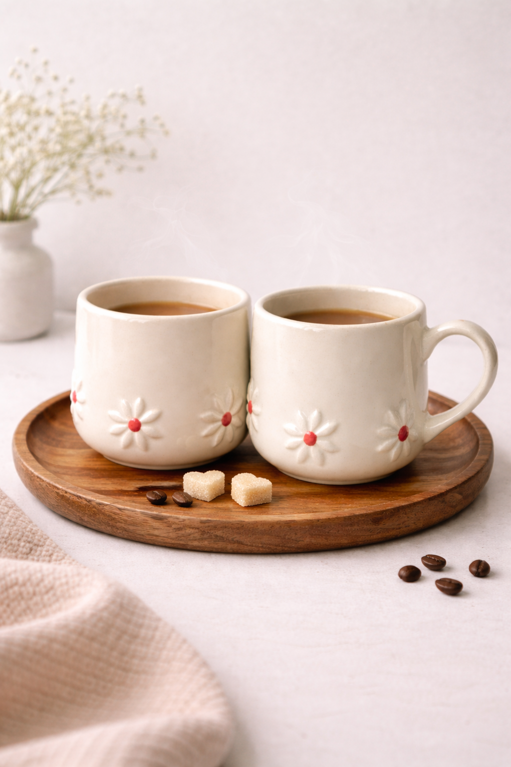 Ivory Daisy Love Mug