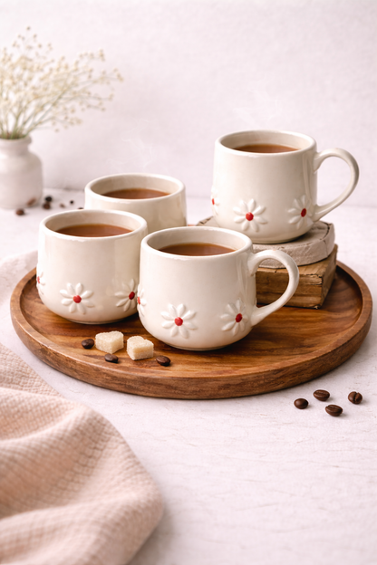 Ivory Daisy Love Mug