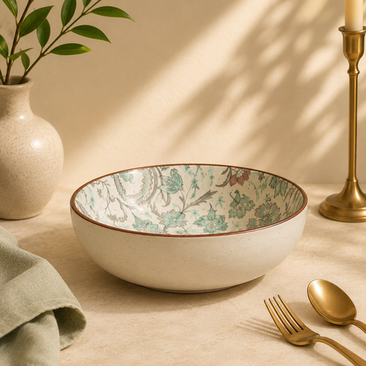 Jardin Handcrafted Serving Bowl - 7 Inch