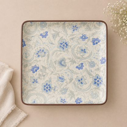Bleu Floral Cake Stand
