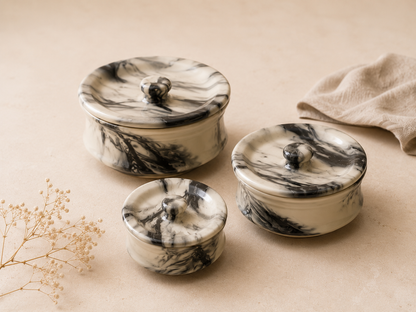 Salt & Pepper Casseroles (Set of 3)