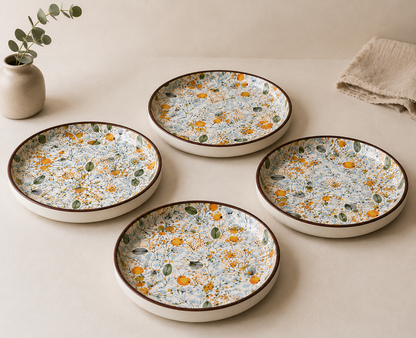Orange Meadow Flat Plate (8 Inch)