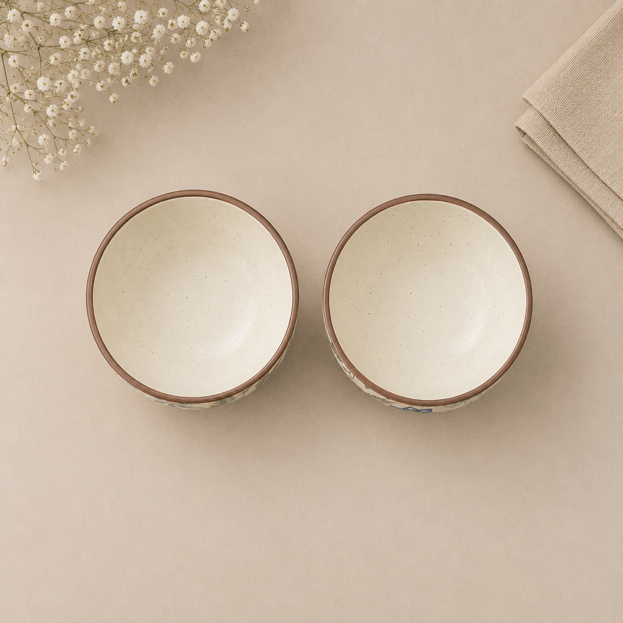 Bleu Florale Sweet Bowls – Set of 2