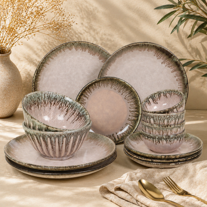 The Roseate Signature Tablescape Collection - Dinner Plates, Quarter Plates, Sweet Bowls & Serving Bowls