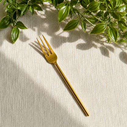 Gold Glossy Cutlery Set