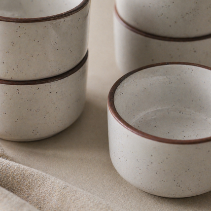 Earthy Duo Dip Bowls – Set of 6