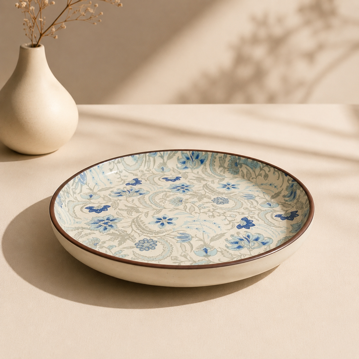Bleu Floral Plate (8 inch)