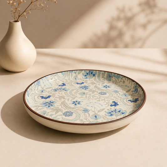 Bleu Floral Plate (8 inch)
