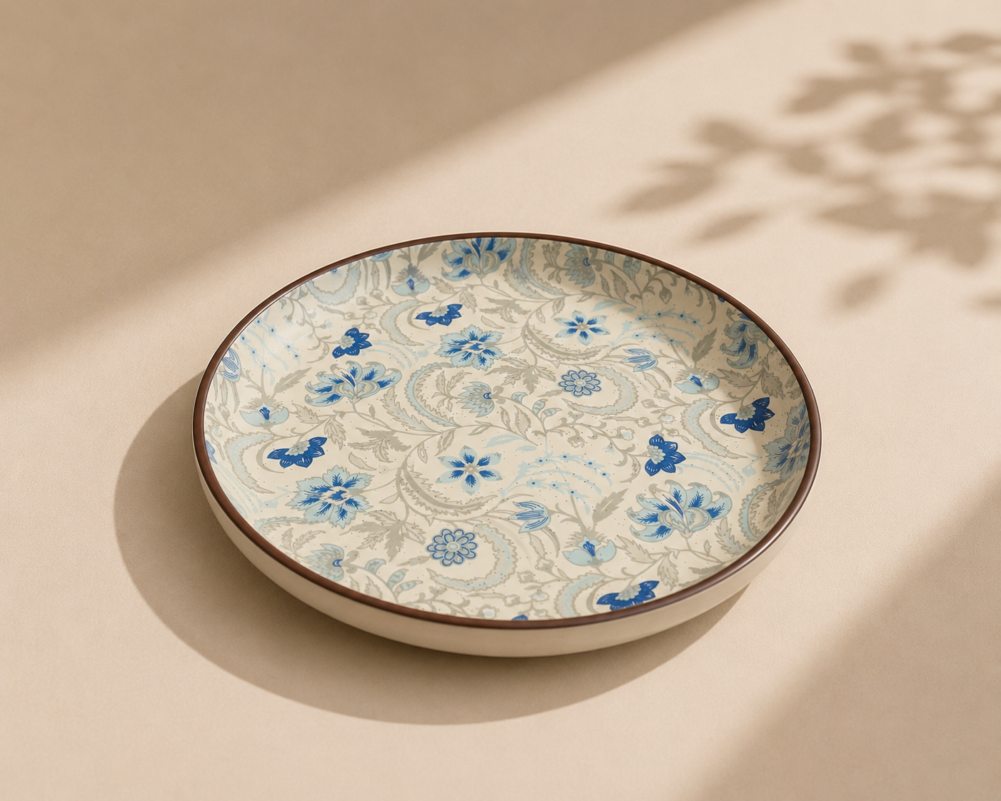 Bleu Floral Plate (8 inch)