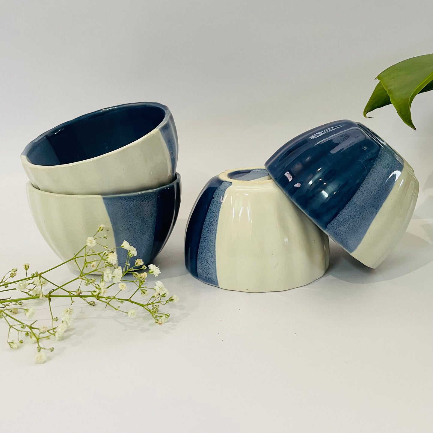 Blue & White Snack Bowls