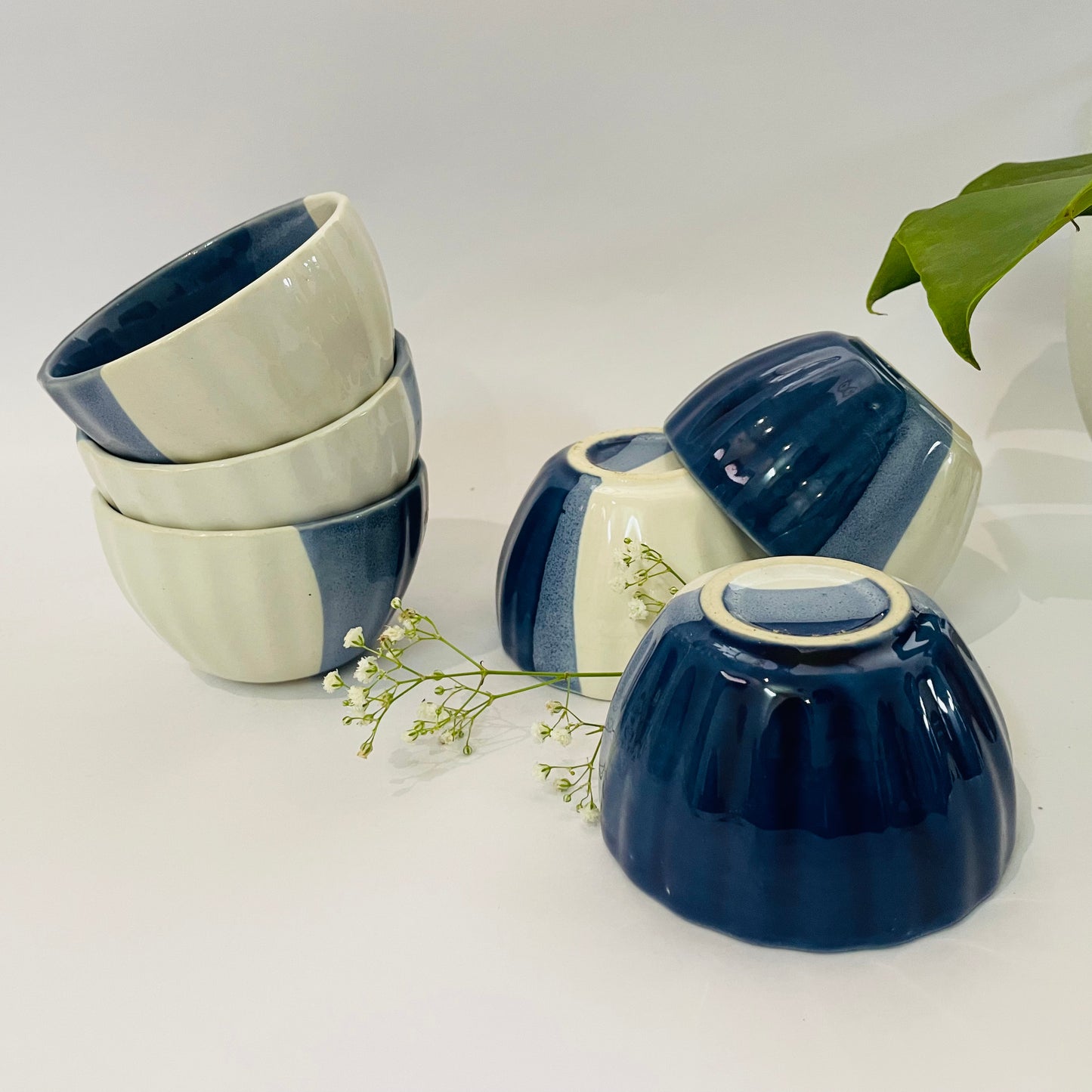 Blue & White Snack Bowls