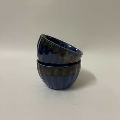 Deep Blue Snack Bowls