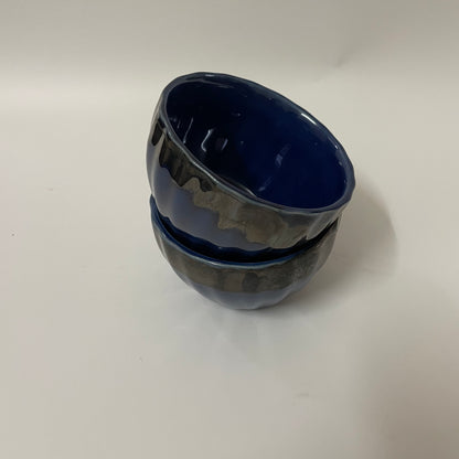 Deep Blue Snack Bowls