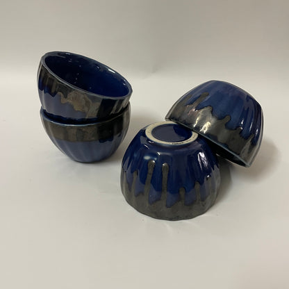 Deep Blue Snack Bowls