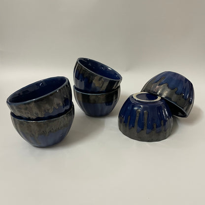 Deep Blue Snack Bowls