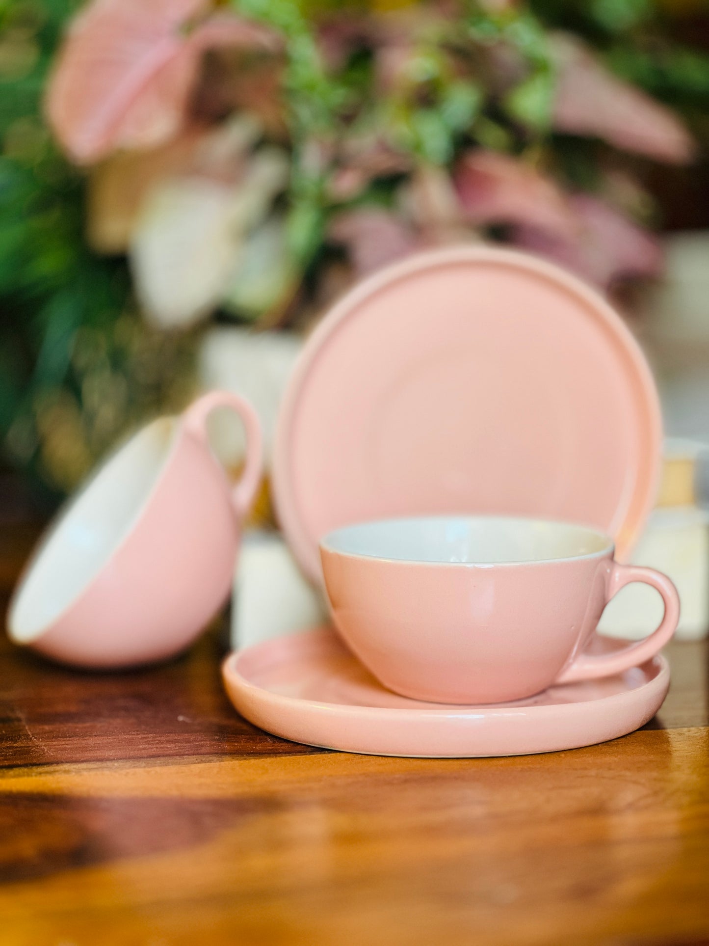 The Blush Pink Cappucino Cup & Saucer Set