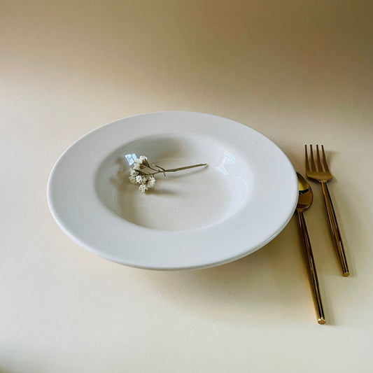 The Blanc Pasta Plate 9Inch