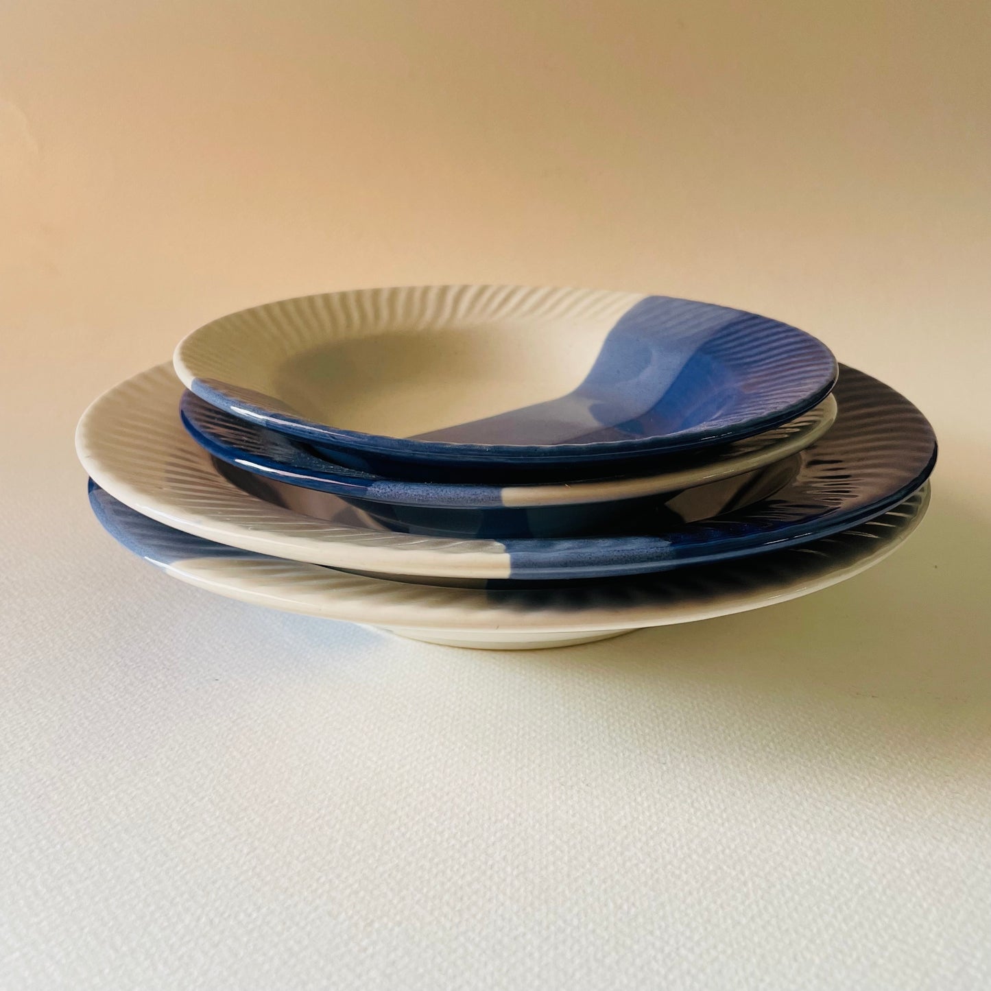 The Elengate BlueBird Junior & Senior Pasta Plates (Set of 4)