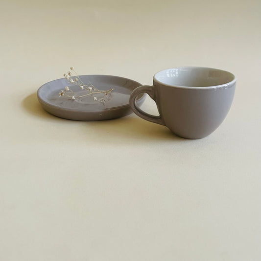 The Gris Expresso Cup & Saucer