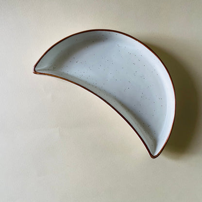 Crema Crescent Platter