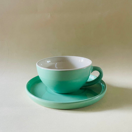 Verdant Sip Latte Cup & Saucer Set (320ml)