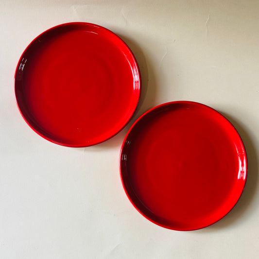 Rojo Sangre Snack Plates
