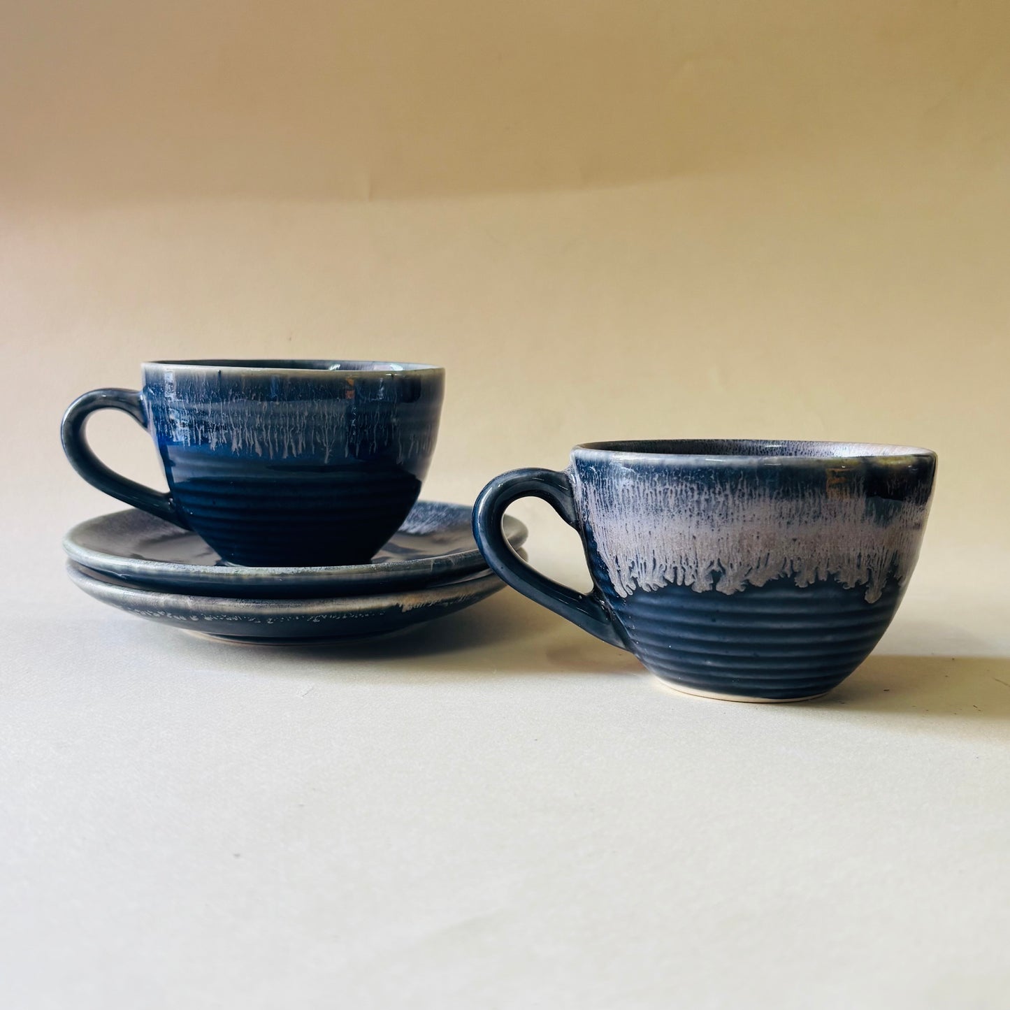 The Bleu Tea Cups & Saucers (180 ml)