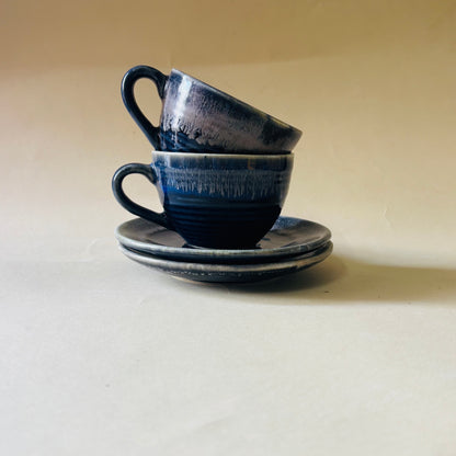 The Bleu Tea Cups & Saucers (180 ml)