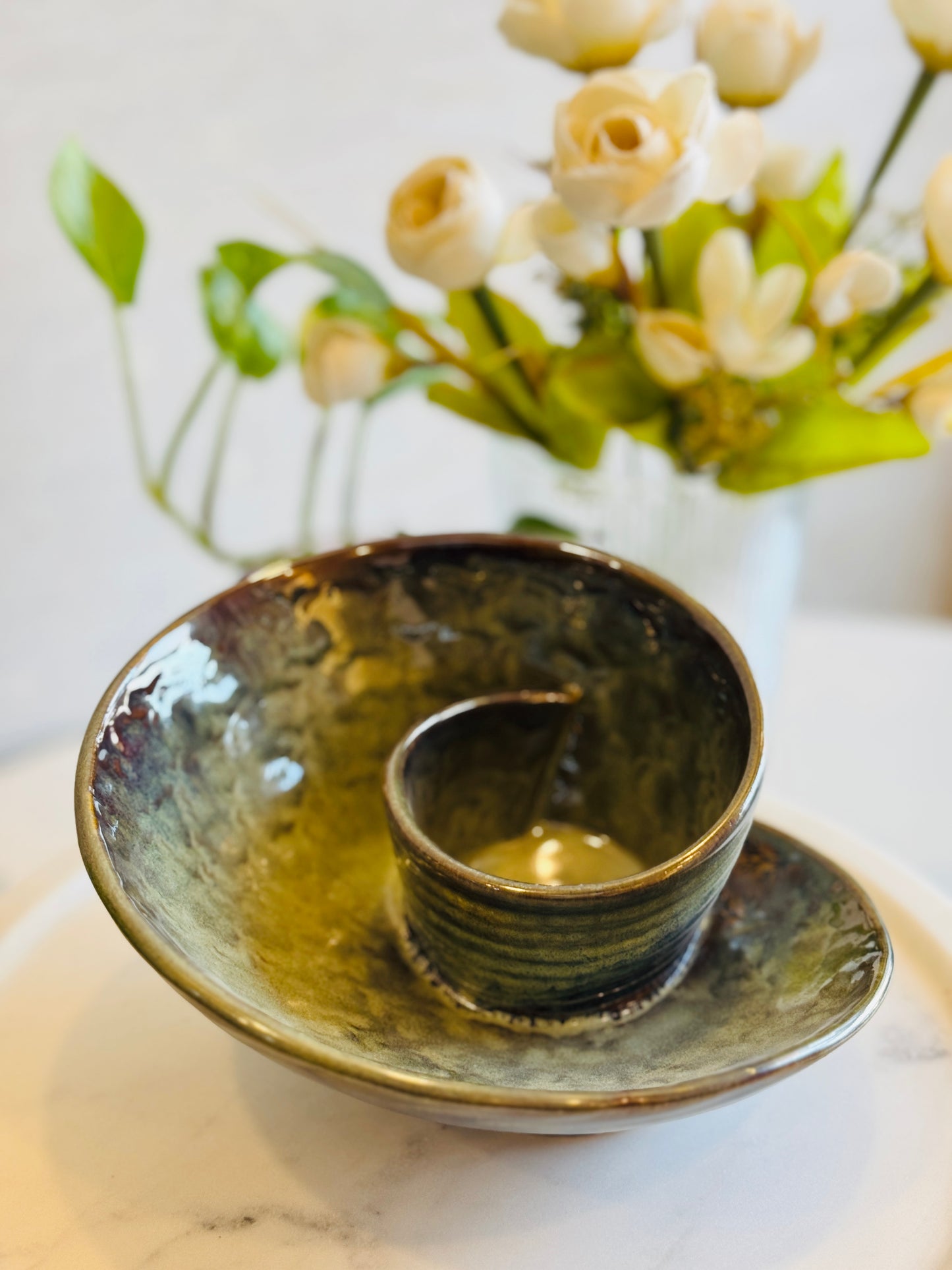 Rakhi Edit : Olive Spiral Dip Platter