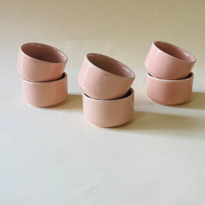Du Blush Pink Mini Dip Bowls - Set of 6