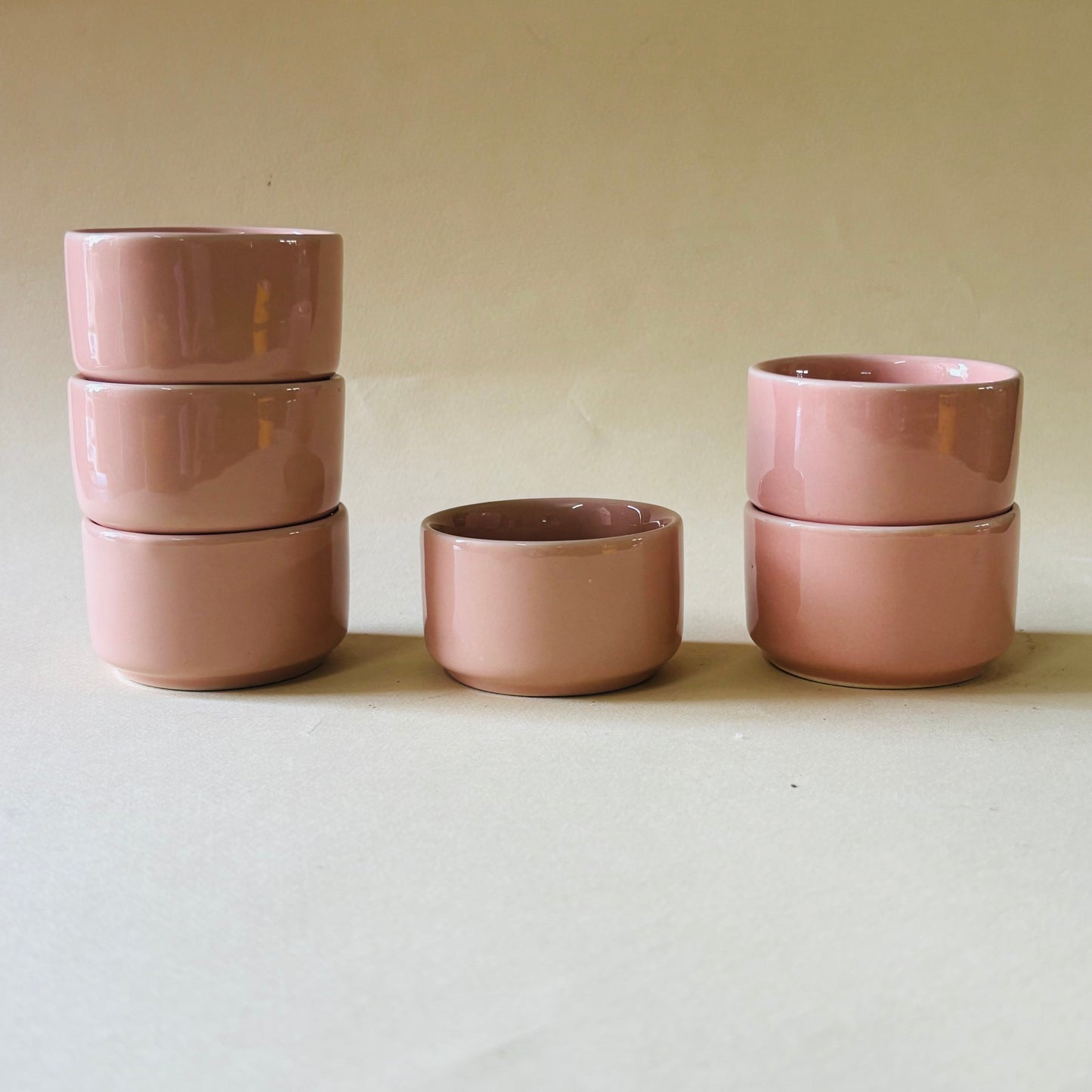Du Blush Pink Mini Dip Bowls - Set of 6