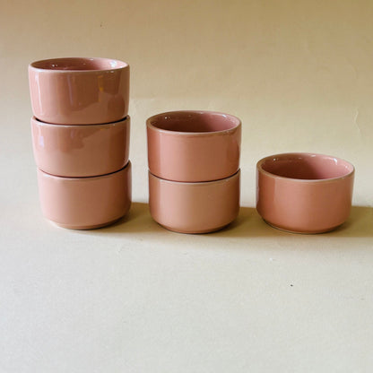 Du Blush Pink Mini Dip Bowls - Set of 6