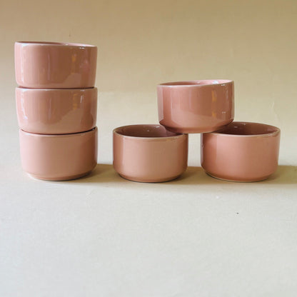 Du Blush Pink Mini Dip Bowls - Set of 6