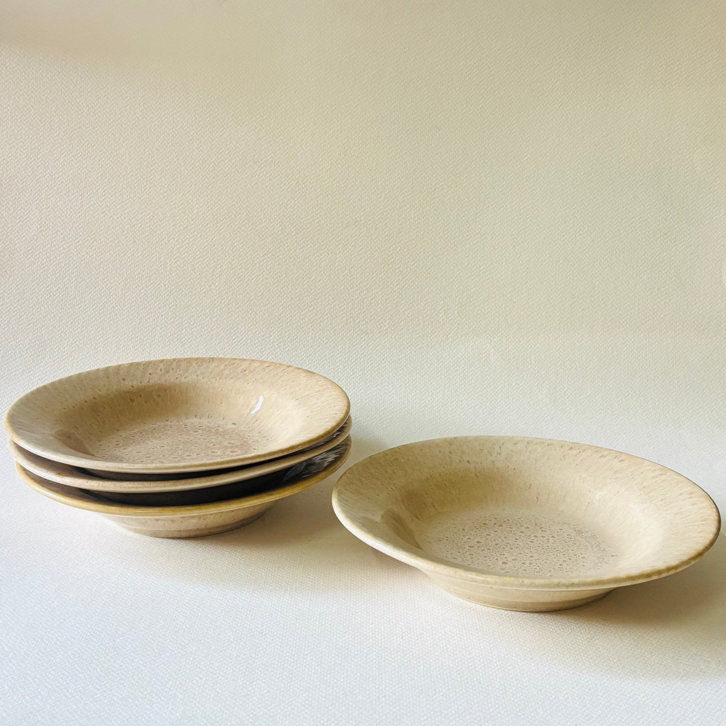 Moutarde Pasta Plate- 7 Inches (Pack of 4)