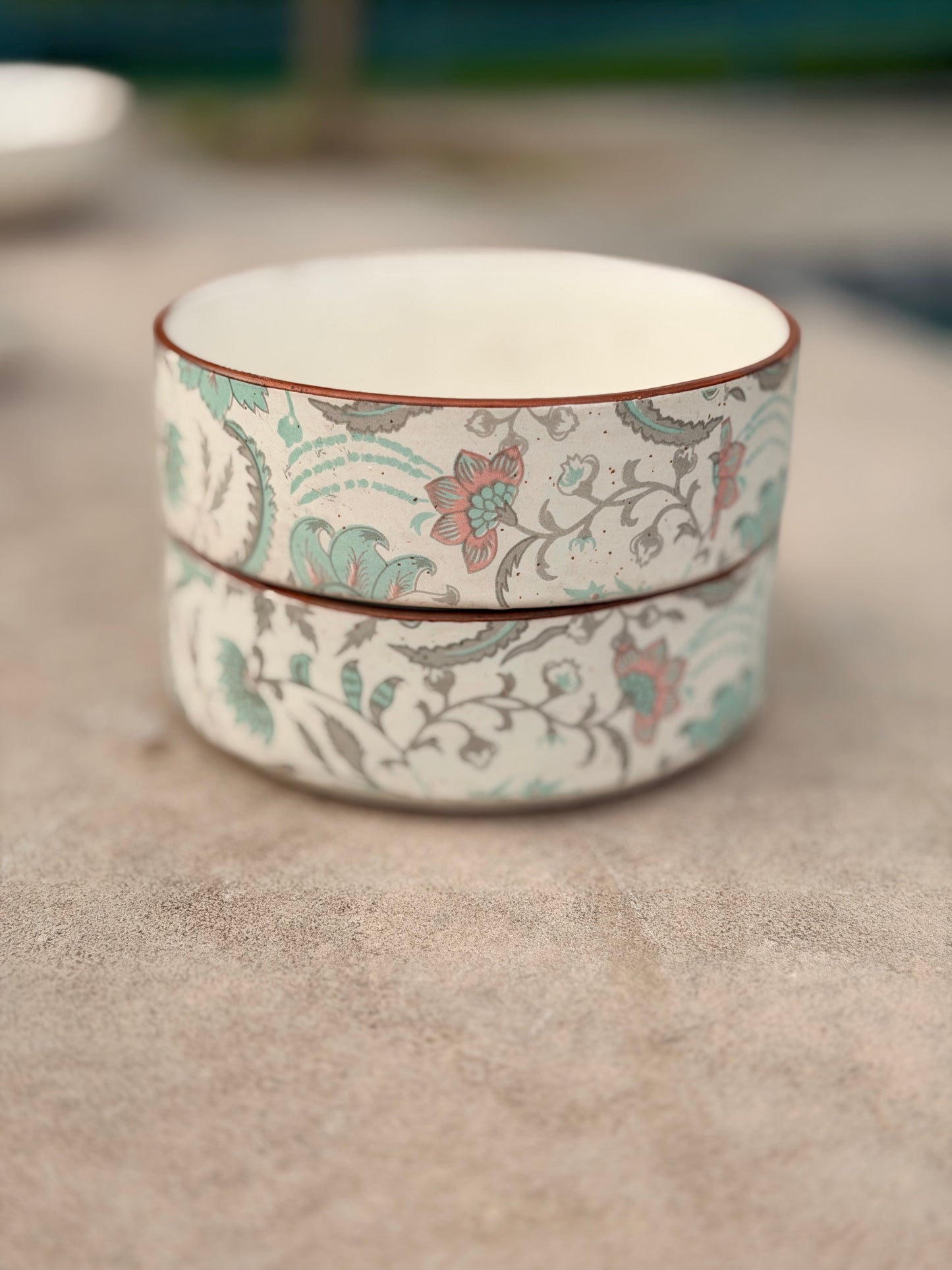 Jardin Flat Bowls – Set of 2 (6 Inch)