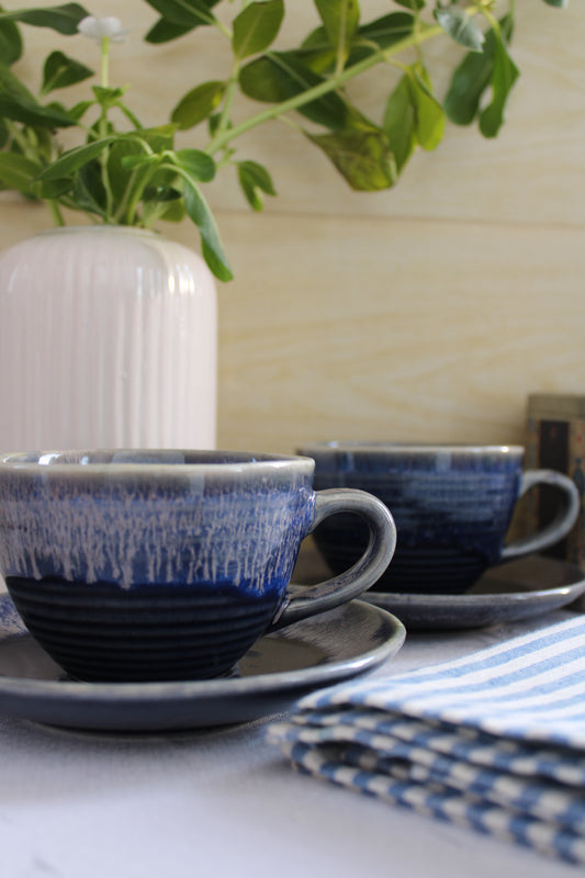 The Bleu Tea Cups