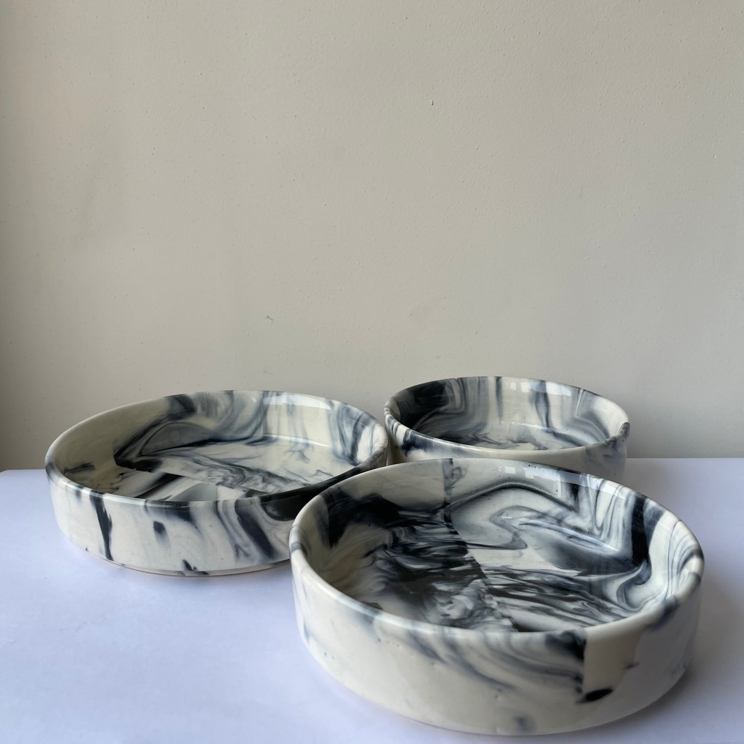 Salt & Pepper Flat Bowl Set