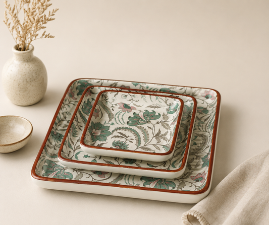 Jardin Square Platter – Set of 3