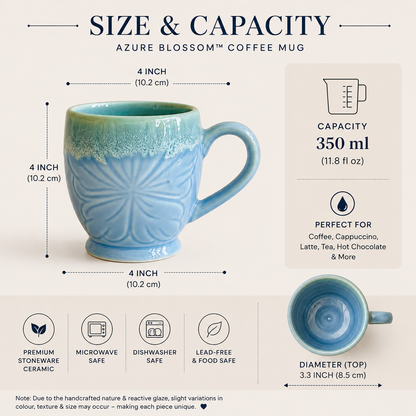 Azure Blossom™ Coffee Mugs