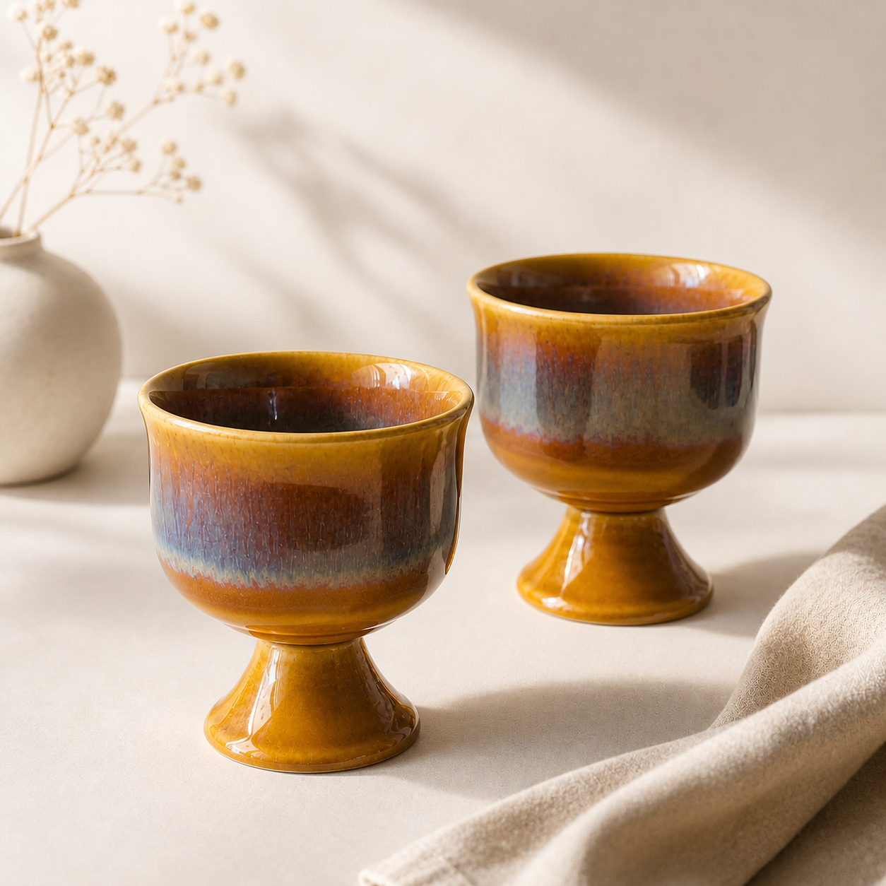 Sienna Ice Cream Glasses