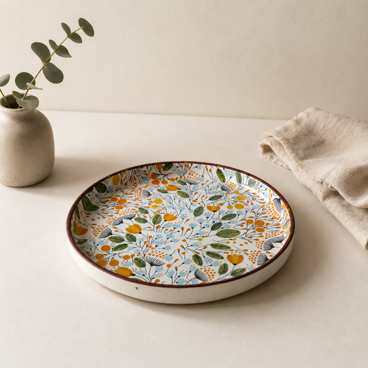 Orange Meadow Flat Plate (8 Inch)