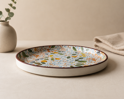 Orange Meadow Flat Plate (8 Inch)