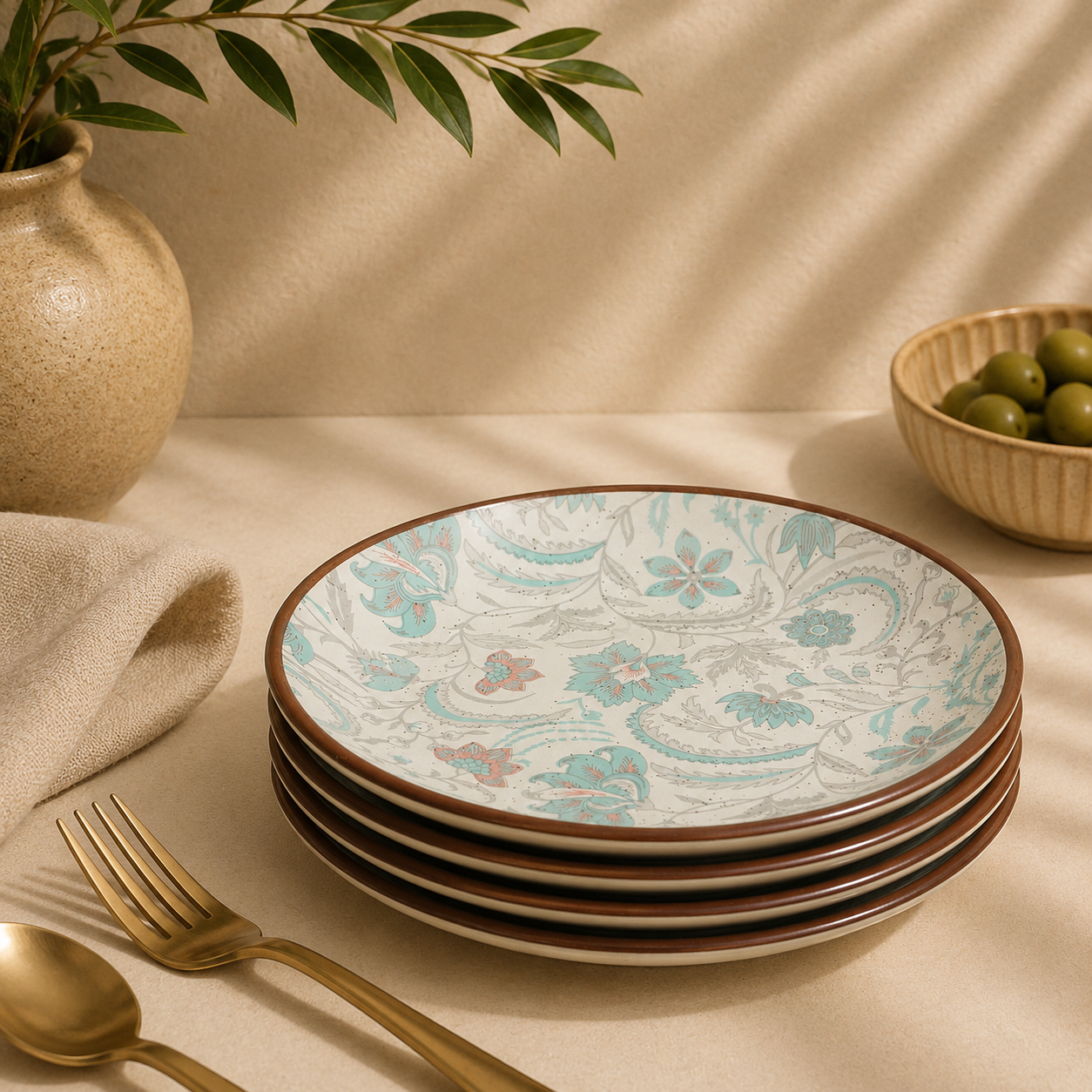 Jardin Floral Quarter Plate – 7 Inch