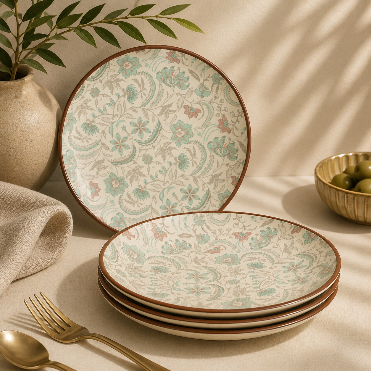 Jardin Floral Quarter Plate – 7 Inch