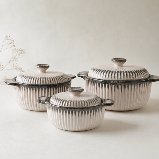 The Roseate Casseroles  (Set of 3)
