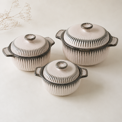 The Roseate Casseroles  (Set of 3)