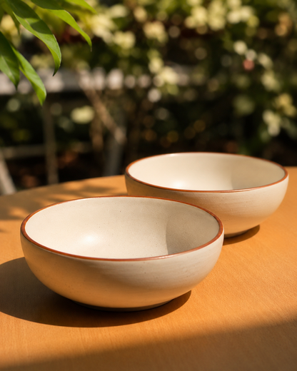 Crema Signature Tablescape Collection - Dinner Plates, Quarter Plates, Sweet Bowls & Serving Bowls