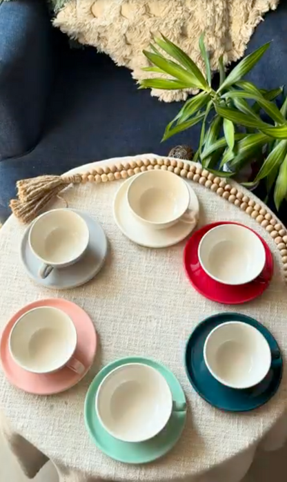 The Vibrante Latte Cup & Saucer Collection (320 ml)