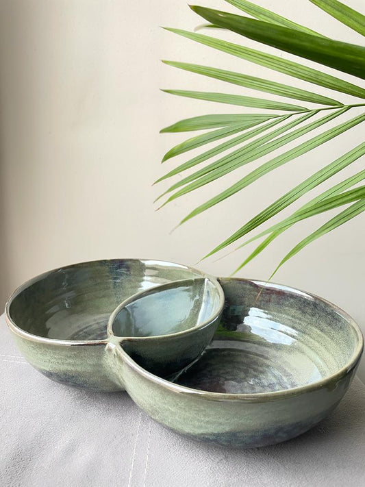 Olive Green Double Bowls
