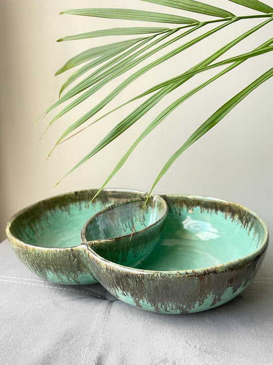 Sea Green Double Bowls